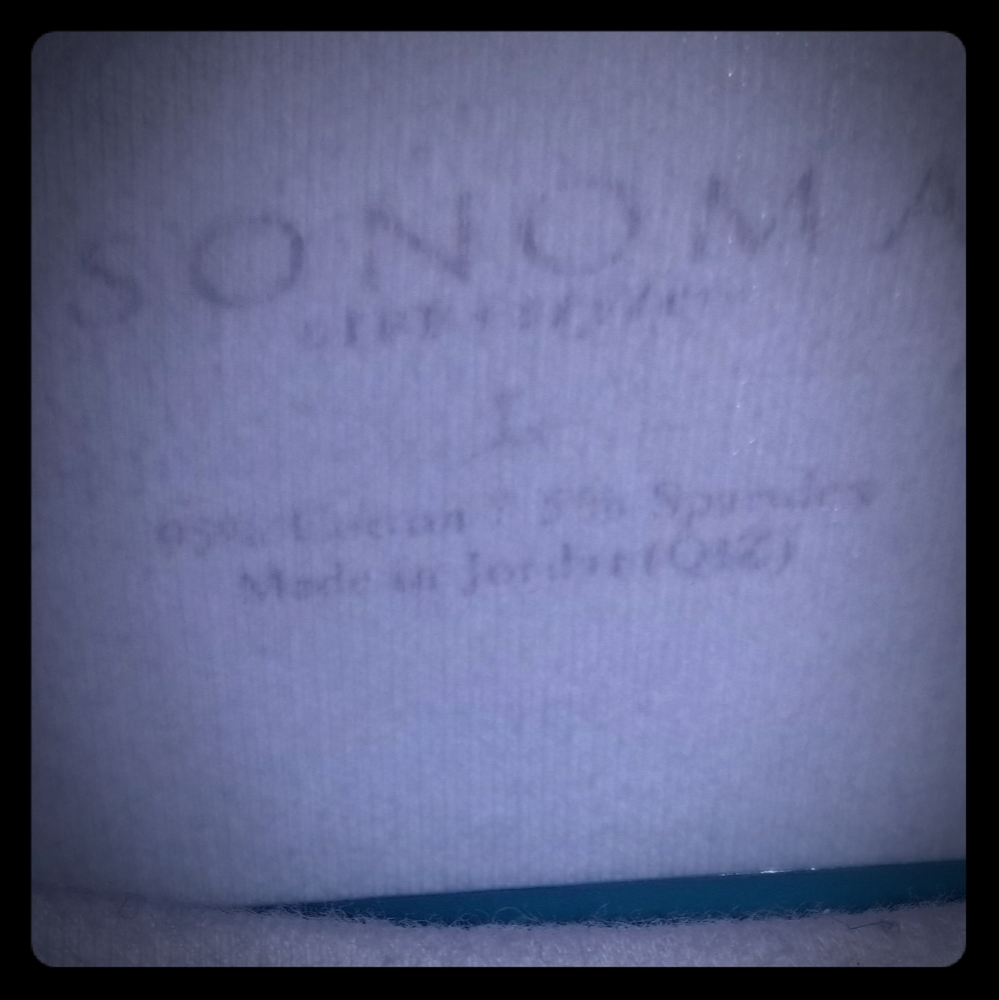 Sonoma L White Long Sleeve T Shirt